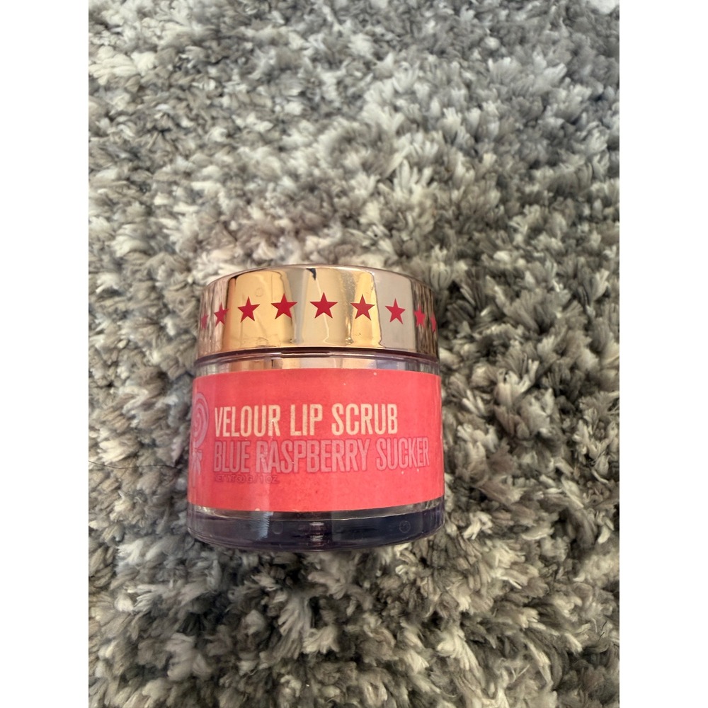Jeffree Star Cosmetics Velour Lip Scrub Blue Raspberry Sucker 30g 1oz Jar